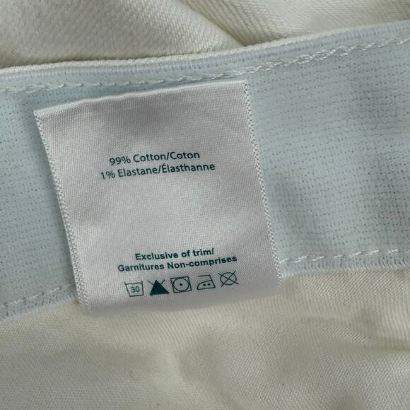 JAG Carter Jeans Size 16W NWT Midrise Girlfriend White Plus Curvy Cotton Stretch - Picture 16 of 16